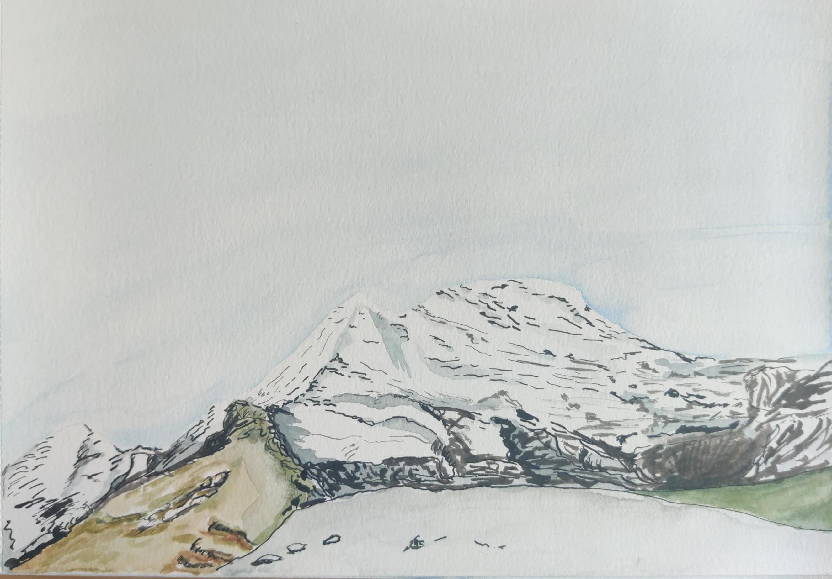 Le Grand Combin de la Corbassière depuis le Val de Bagnes.